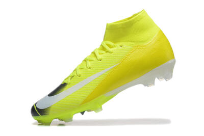 Nike Air Zoom Mercurial Superfly 10 Elite FG High-Tops Football Boots - Yellow/Black/White