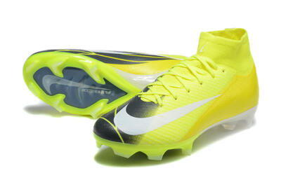 Nike Air Zoom Mercurial Superfly 10 Elite FG High-Tops Football Boots - Yellow/Black/White