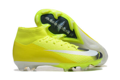 Nike Air Zoom Mercurial Superfly 10 Elite FG High-Tops Football Boots - Yellow/Black/White
