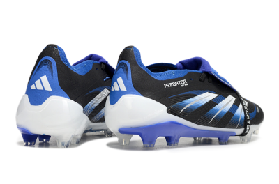 Adidas Predator 25 Elite Foldover Tongue FG Low-Tops Football Boots - Black/Blue/White