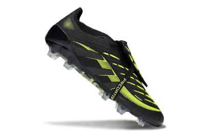 Adidas Predator 25 Elite Foldover Tongue FG Low-Tops Football Boots - Black/Yellow