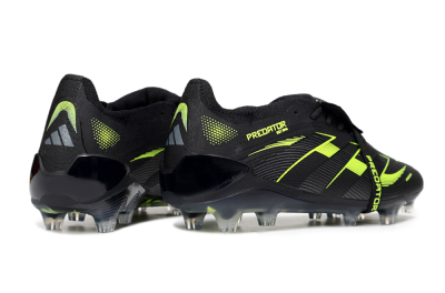 Adidas Predator 25 Elite Foldover Tongue FG Low-Tops Football Boots - Black/Yellow