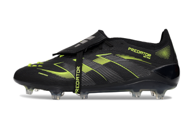 Adidas Predator 25 Elite Foldover Tongue FG Low-Tops Football Boots - Black/Yellow