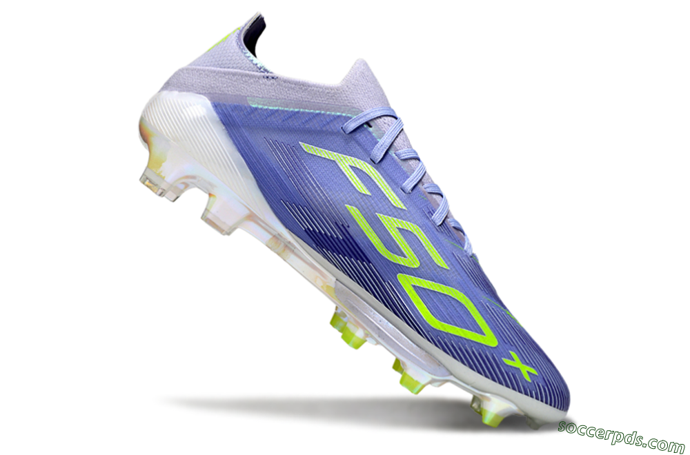 Adidas F50+ Elite Lightstrike Pro FG Low-Tops Football Boots - Blue/Yellow 4