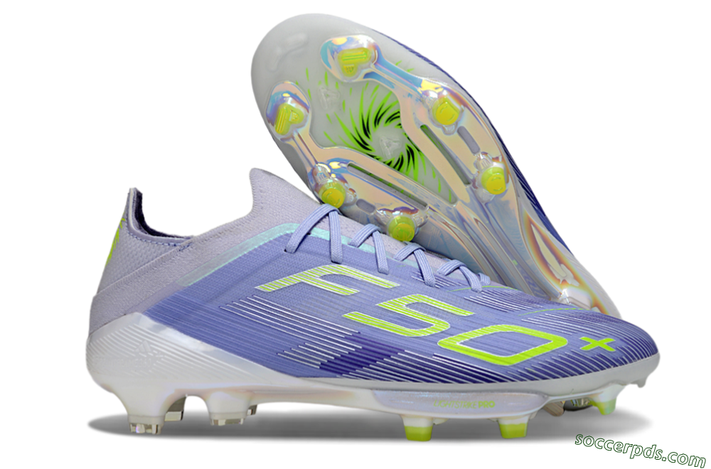 Adidas F50+ Elite Lightstrike Pro FG Low-Tops Football Boots - Blue/Yellow 1