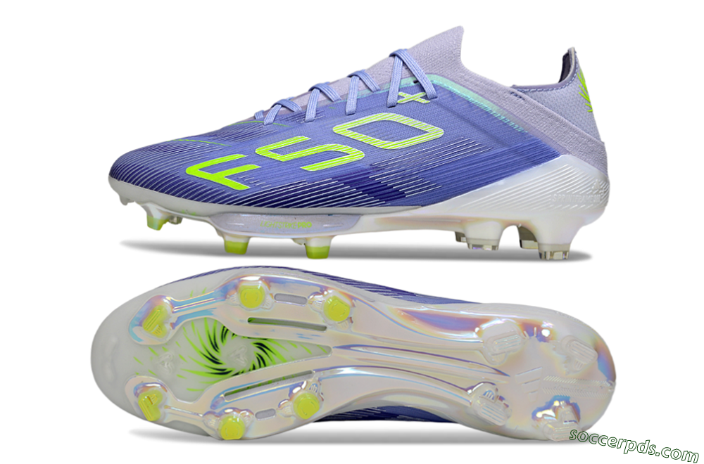 Adidas F50+ Elite Lightstrike Pro FG Low-Tops Football Boots - Blue/Yellow 0