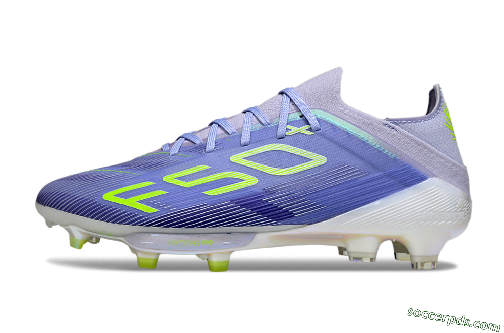 Adidas F50+ Elite Lightstrike Pro FG Low-Tops Football Boots - Blue/Yellow 2
