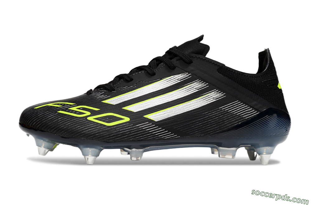 Adidas F50 Elite SG Low-Tops Football Boots - Black/Silver/Yellow 2