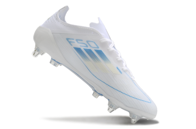 Adidas F50 Elite SG Low-Tops Football Boots - White/Blue