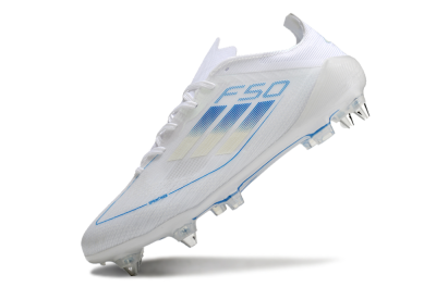 Adidas F50 Elite SG Low-Tops Football Boots - White/Blue