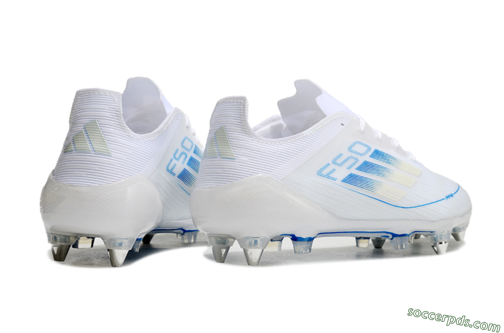 Adidas F50 Elite SG Low-Tops Football Boots - White/Blue 6