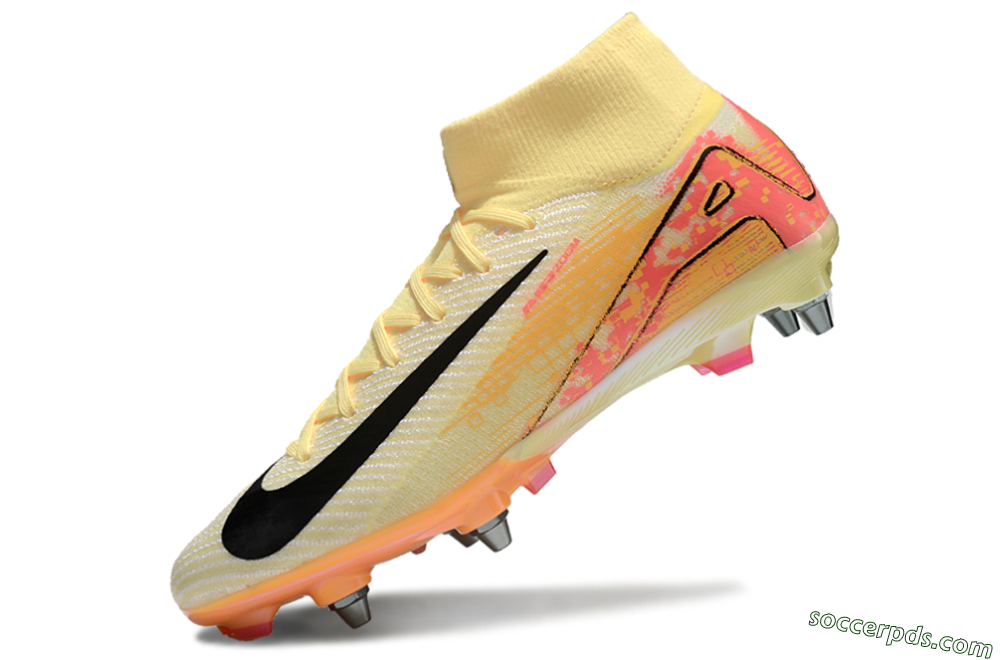 Nike Air Zoom Mercurial Superfly 10 Elite SG High-Tops Football Boots - Yellow/Black/Red 5