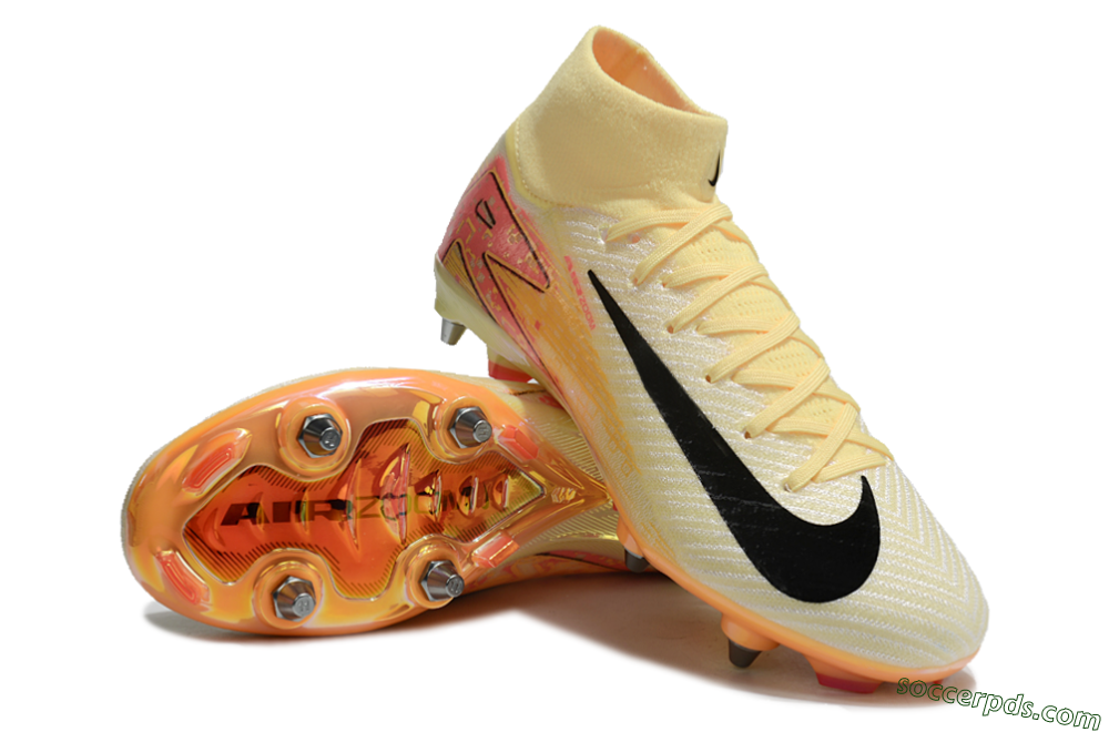 Nike Air Zoom Mercurial Superfly 10 Elite SG High-Tops Football Boots - Yellow/Black/Red 3