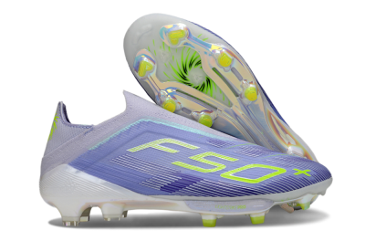 Adidas F50+ Elite Lightstrike Pro Laceless FG Low-Tops Football Boots - Blue/Yellow