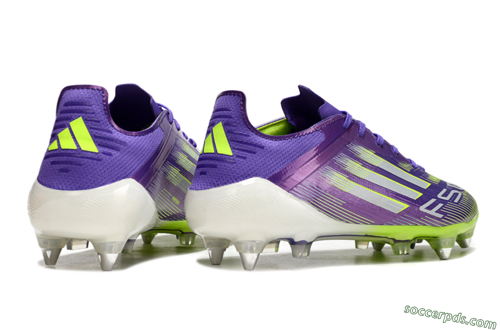 Adidas F50 Elite SG Low-Tops Football Boots - Purple/Silver/Yellow 6