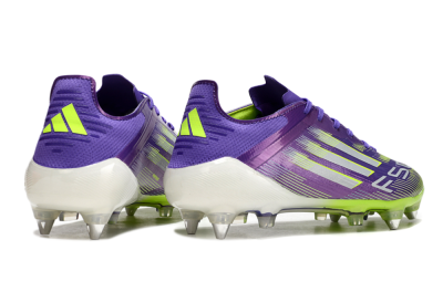 Adidas F50 Elite SG Low-Tops Football Boots - Purple/Silver/Yellow