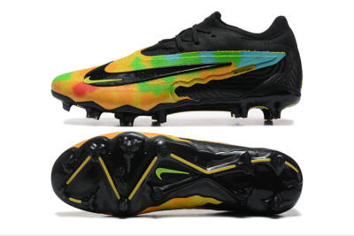 Nike Phantom GX Elite FG Low-Tops Football Boots - Black/Rainbow