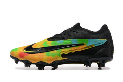 Nike Phantom GX Elite FG Low-Tops Football Boots - Black/Rainbow