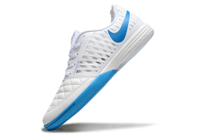 Nike Lunar Gato 2 IC Low-Tops Football Shoes - White/Blue