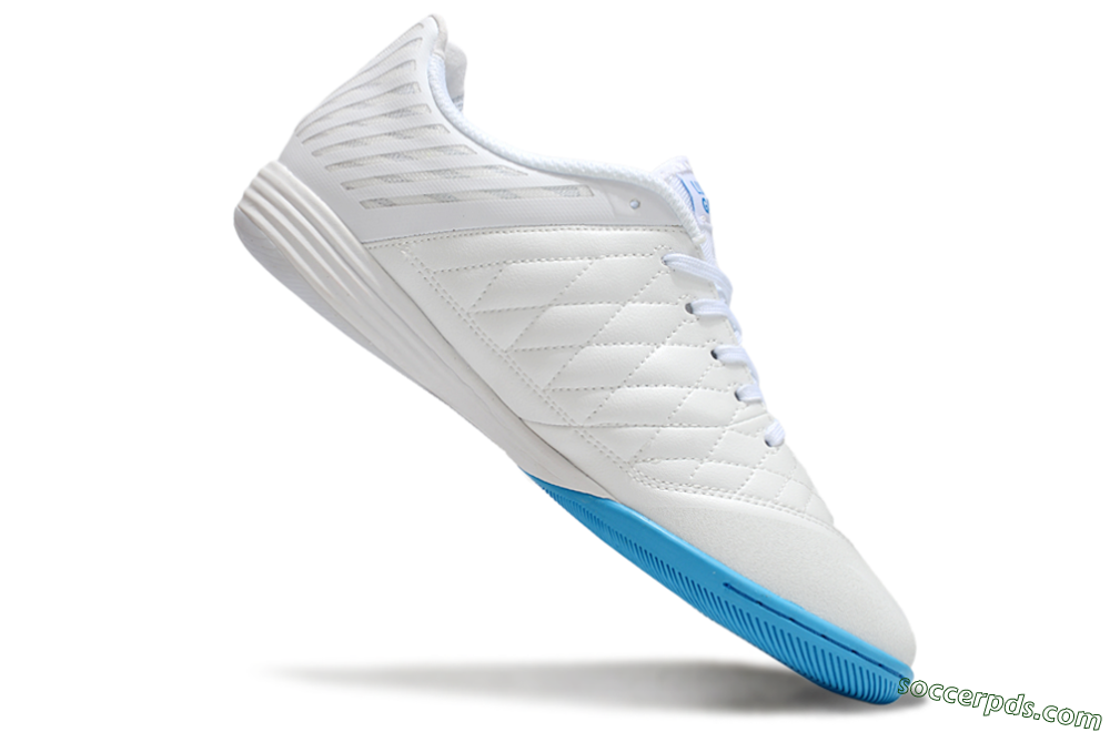 Nike Lunar Gato 2 IC Low-Tops Football Shoes - White/Blue 4
