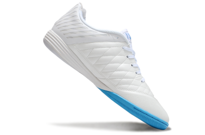 Nike Lunar Gato 2 IC Low-Tops Football Shoes - White/Blue