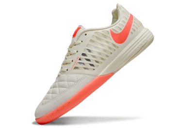 Nike Lunar Gato 2 IC Low-Tops Football Shoes - Beige/Red
