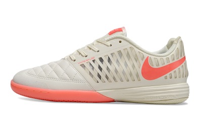 Nike Lunar Gato 2 IC Low-Tops Football Shoes - Beige/Red