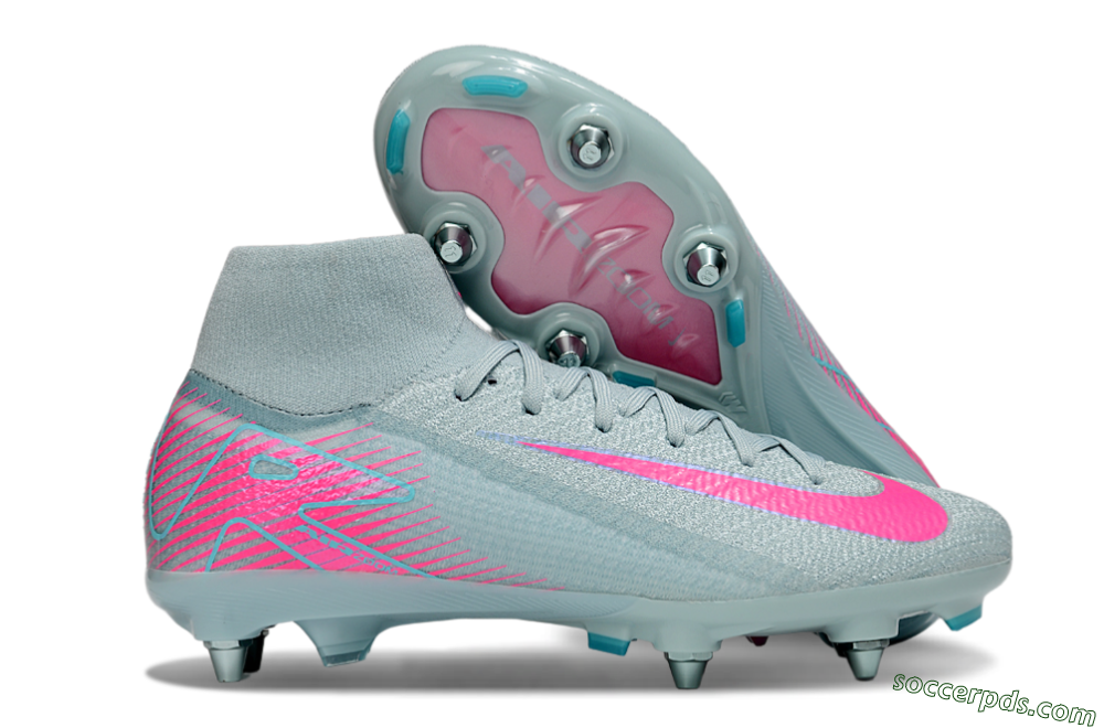 Nike Air Zoom Mercurial Superfly 10 Elite SG High-Tops Football Boots - Jade/Pink 1