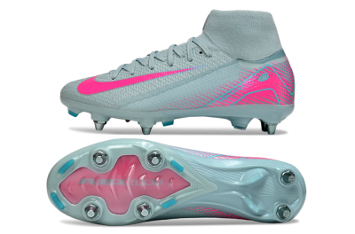 Nike Air Zoom Mercurial Superfly 10 Elite SG High-Tops Football Boots - Jade/Pink