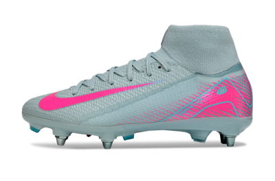 Nike Air Zoom Mercurial Superfly 10 Elite SG High-Tops Football Boots - Jade/Pink