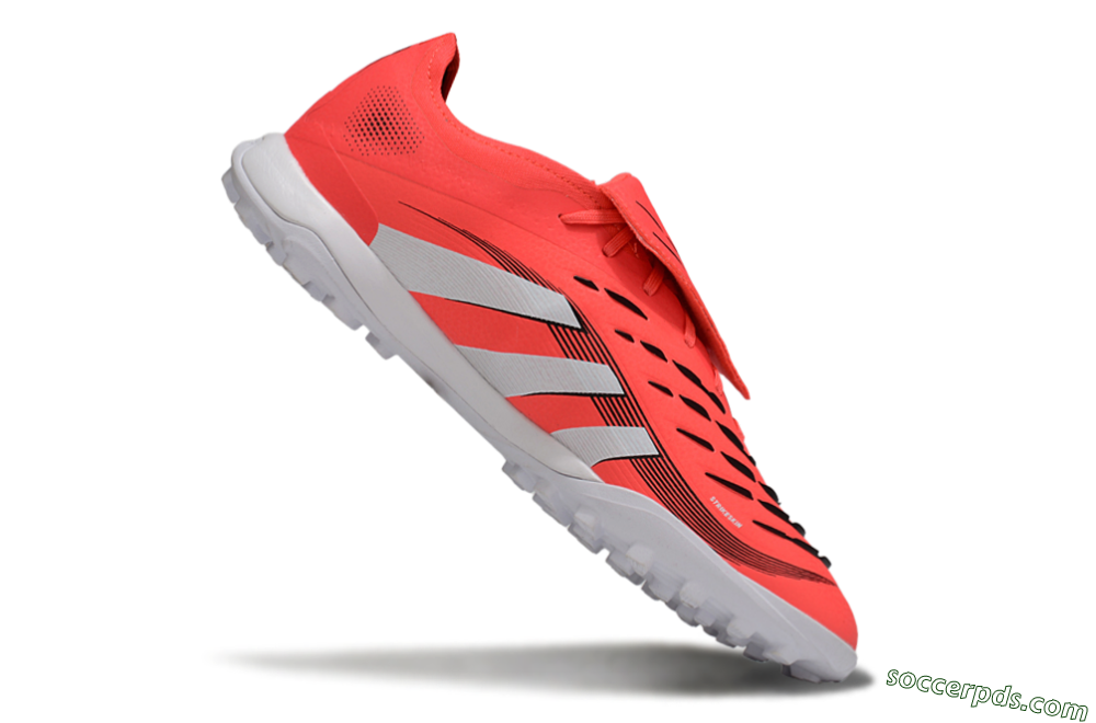 Adidas Predator Elite Foldover Tongue TF Low-Tops Football Shoes - Red/White/Black 4