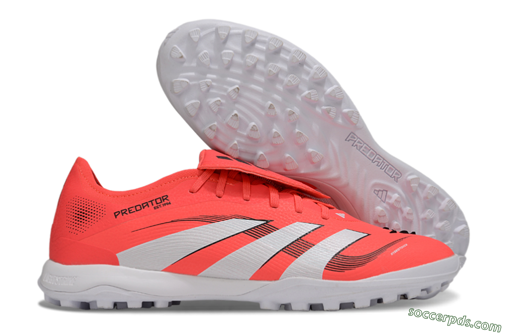 Adidas Predator Elite Foldover Tongue TF Low-Tops Football Shoes - Red/White/Black 1