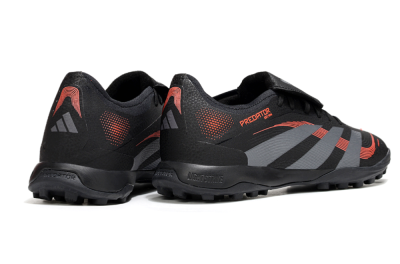 Adidas Predator Elite Foldover Tongue TF Low-Tops Football Shoes - Black/Grey/Red