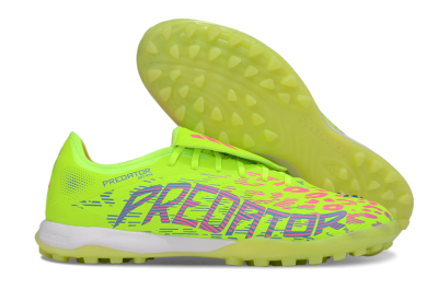 Adidas Predator Elite Foldover Tongue TF Low-Tops Football Shoes - Yellow/Pink/White