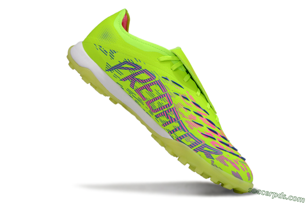 Adidas Predator Elite Foldover Tongue TF Low-Tops Football Shoes - Yellow/Pink/White 4