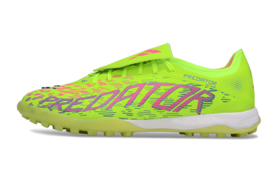 Adidas Predator Elite Foldover Tongue TF Low-Tops Football Shoes - Yellow/Pink/White