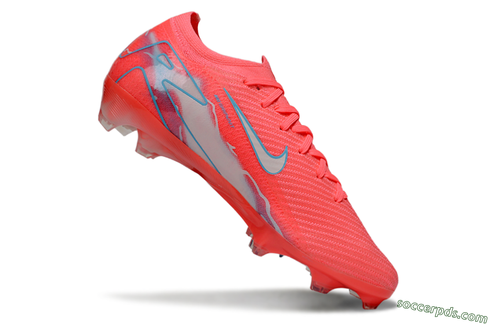 Nike Air Zoom Mercurial Vapor 16 Elite FG Low-Tops Football Boots - Red/Jade/Grey 4