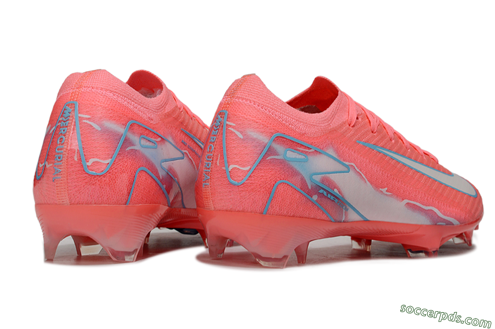 Nike Air Zoom Mercurial Vapor 16 Elite FG Low-Tops Football Boots - Red/Jade/Grey 6