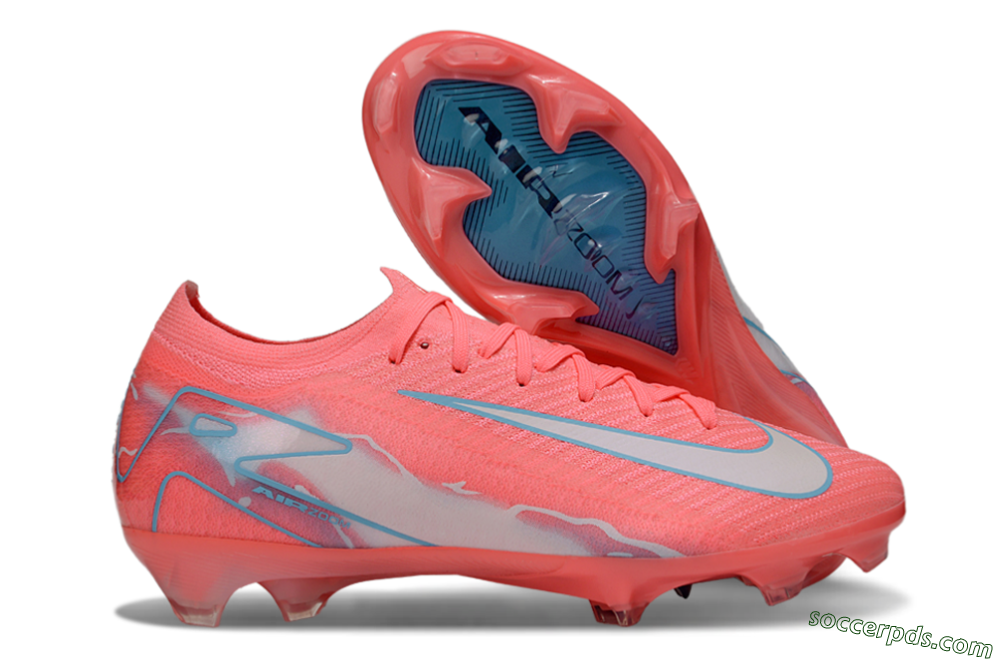 Nike Air Zoom Mercurial Vapor 16 Elite FG Low-Tops Football Boots - Red/Jade/Grey 1