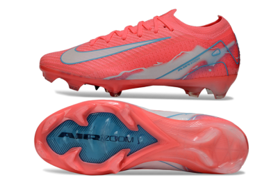 Nike Air Zoom Mercurial Vapor 16 Elite FG Low-Tops Football Boots - Red/Jade/Grey