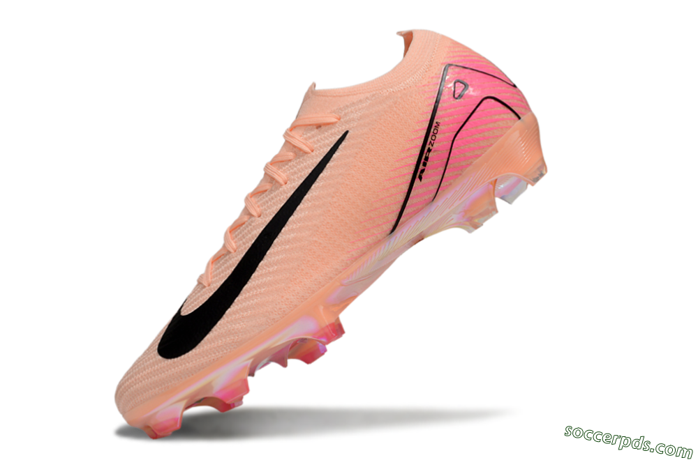 Nike Air Zoom Mercurial Vapor 16 Elite FG Low-Tops Football Boots - Pink/Black/Gold 5