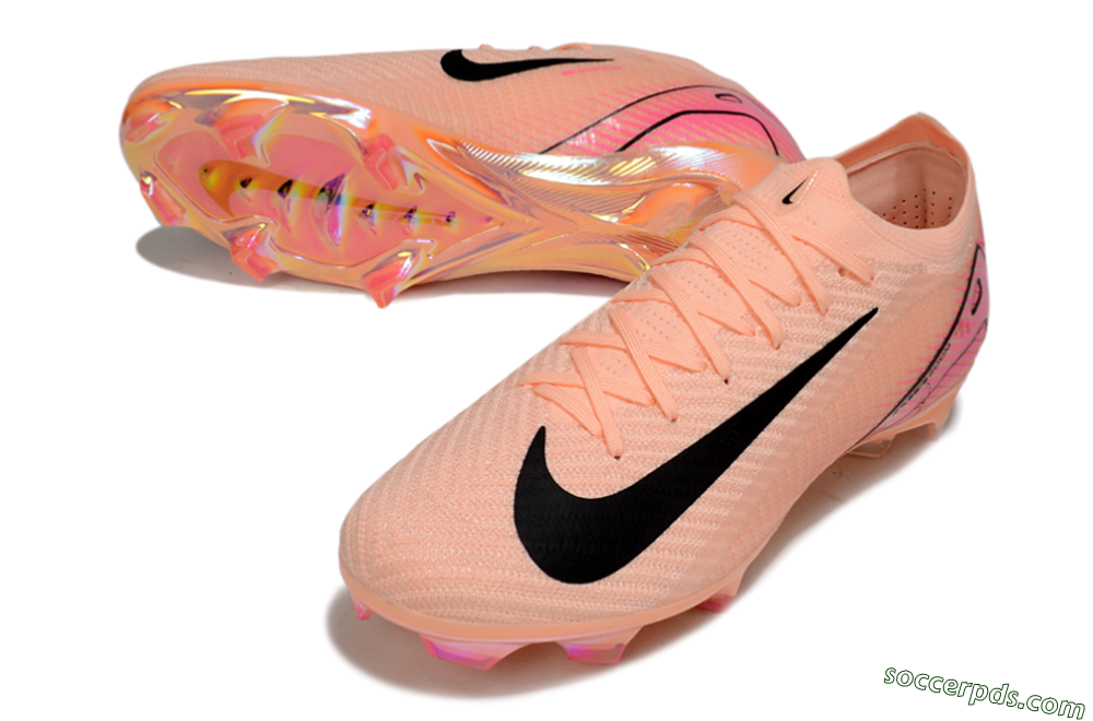 Nike Air Zoom Mercurial Vapor 16 Elite FG Low-Tops Football Boots - Pink/Black/Gold 3