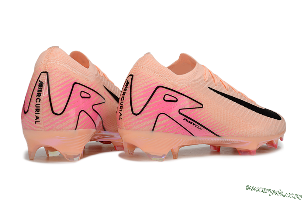 Nike Air Zoom Mercurial Vapor 16 Elite FG Low-Tops Football Boots - Pink/Black/Gold 6