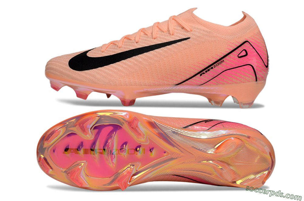 Nike Air Zoom Mercurial Vapor 16 Elite FG Low-Tops Football Boots - Pink/Black/Gold 0