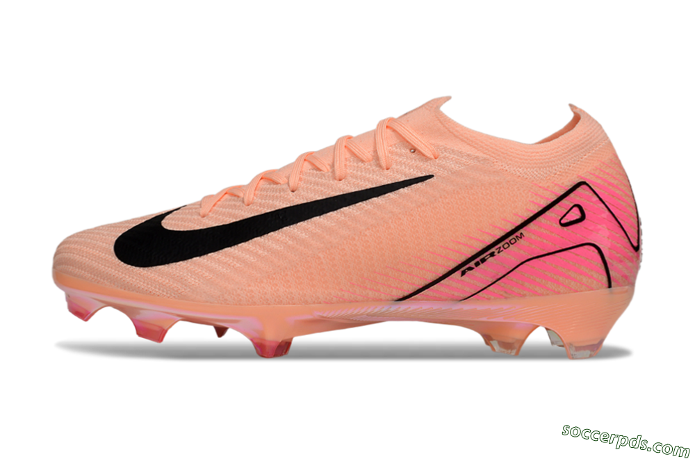 Nike Air Zoom Mercurial Vapor 16 Elite FG Low-Tops Football Boots - Pink/Black/Gold 2