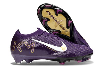 Nike Air Zoom Mercurial Vapor 16 Elite FG Low-Tops Football Boots - Purple/White/Gold