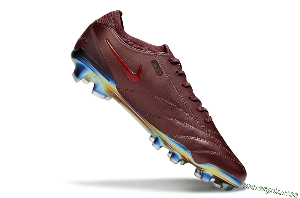 Nike Tiempo Legend 10 Elite FG Low-Tops Football Boots - Red/Gold 4