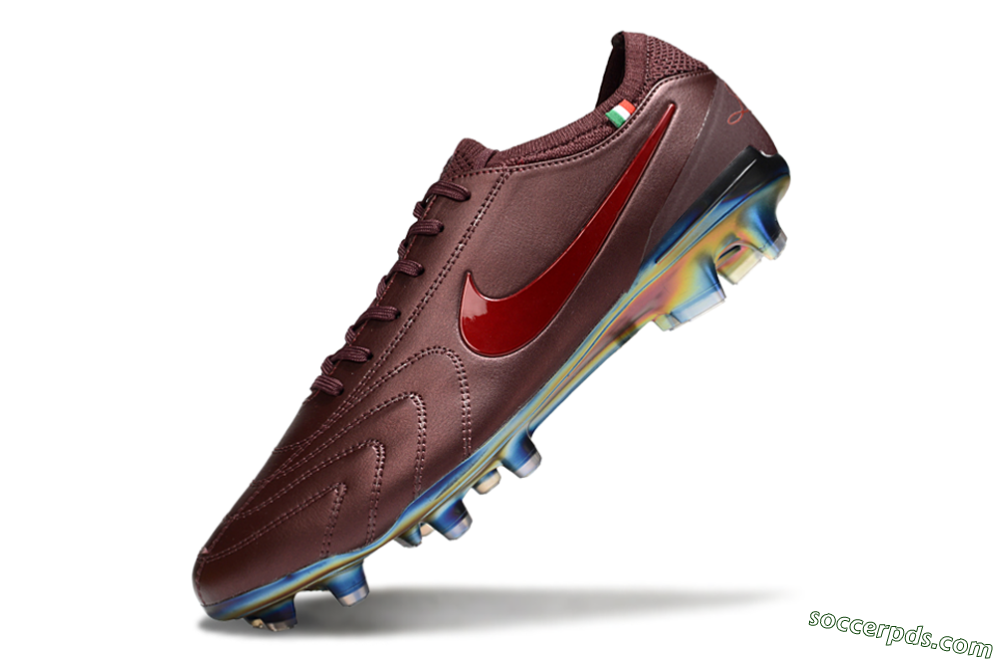 Nike Tiempo Legend 10 Elite FG Low-Tops Football Boots - Red/Gold 5