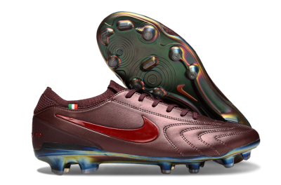 Nike Tiempo Legend 10 Elite FG Low-Tops Football Boots - Red/Gold