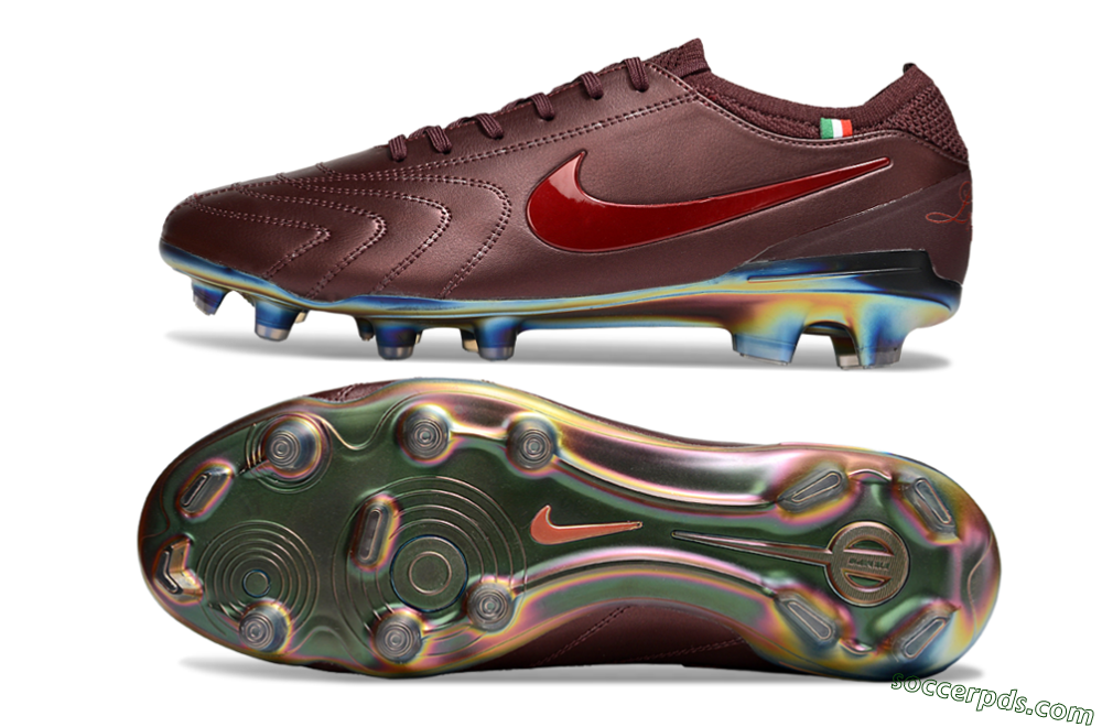 Nike Tiempo Legend 10 Elite FG Low-Tops Football Boots - Red/Gold 0